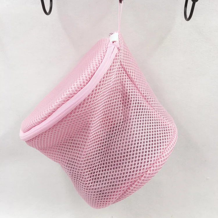 Cheap durable mesh produce bags with zipper for washing machine