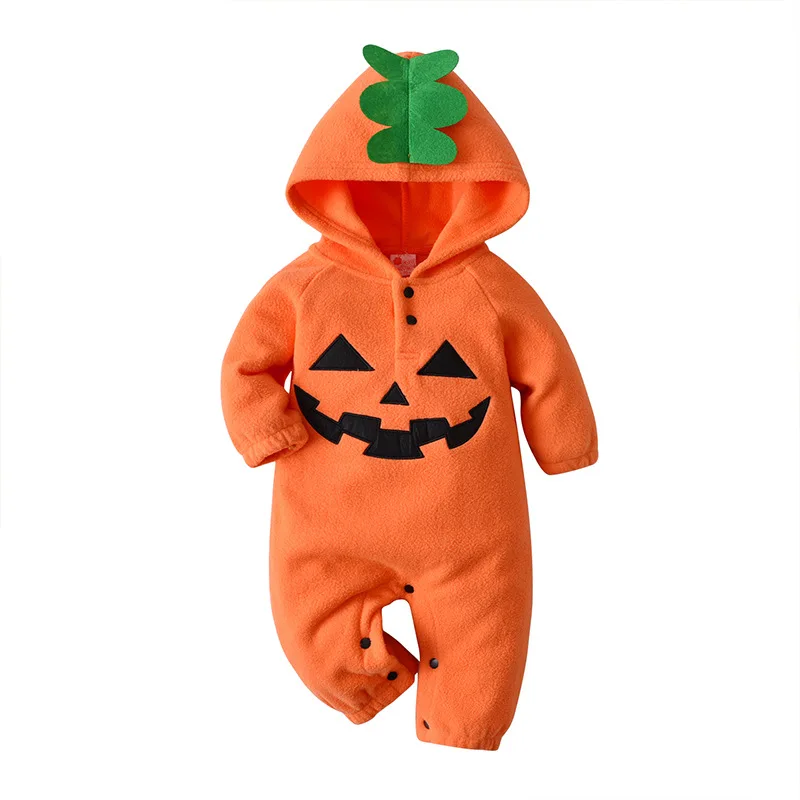 

Custom Baby Clothes Winter Polar Fleece Kids Rompers Outfits For Halloween, Picture shows