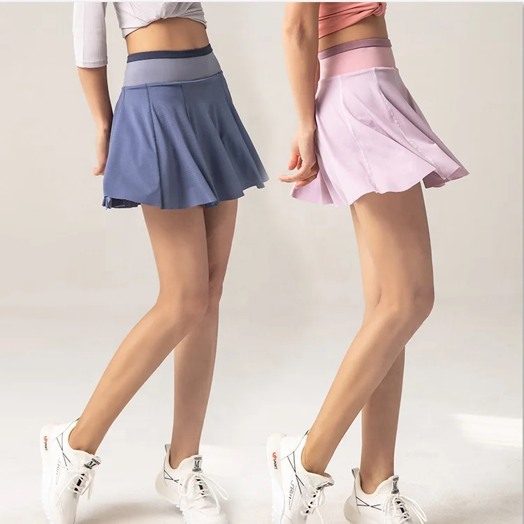 

QC-DK10 2021 hot sale women summer casual quick dry breathable gym fitness women mini skirts, 10 colors