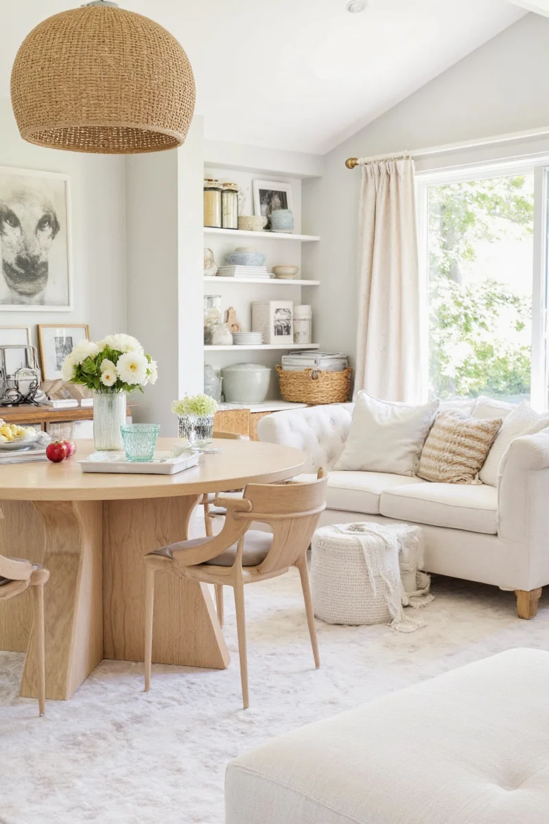 Kid and pet-friendly living room setup