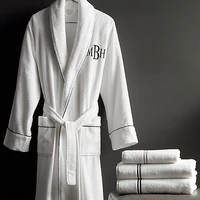 

High Quality Hotel Terry Cloth Bathrobes 100% Egyptian Cotton Men and Women Bath Robe