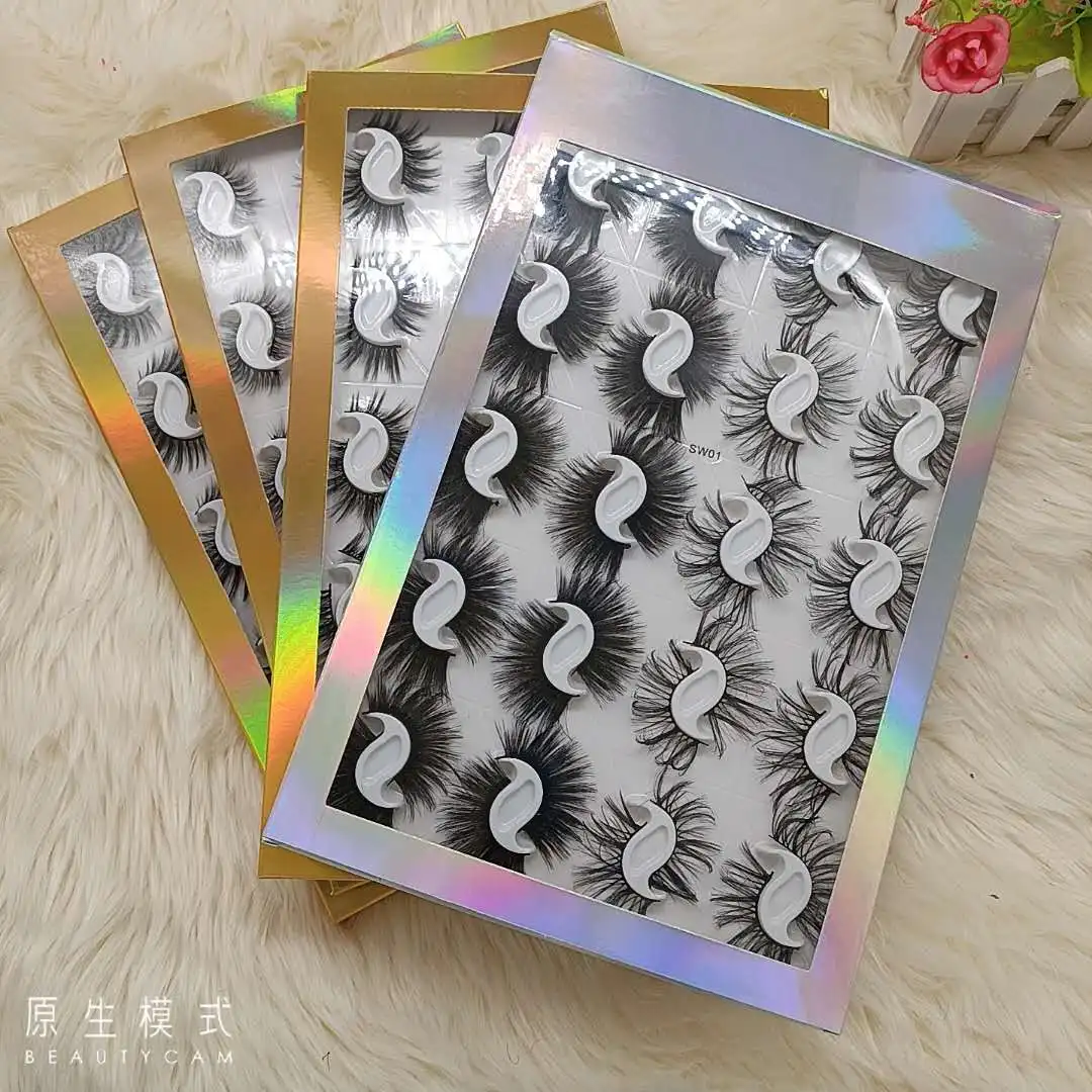 

20 Pairs 3D Mink Lashes Natural False Eyelashes Dramatic Volume Fake Lashes Makeup Eyelash Extension Handmade Eyelashes