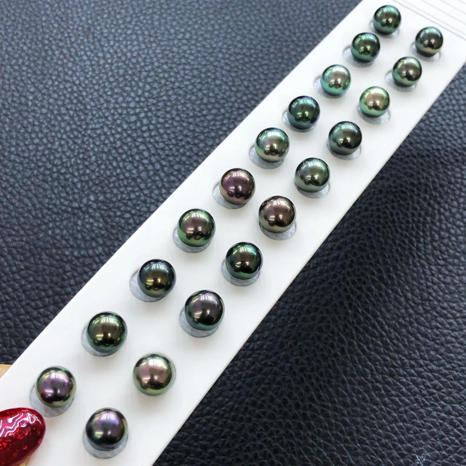 

10-11mm Round Shape Natural Color DIY Black Tahiti Pearls Seawater Bright Light Loose Pearls