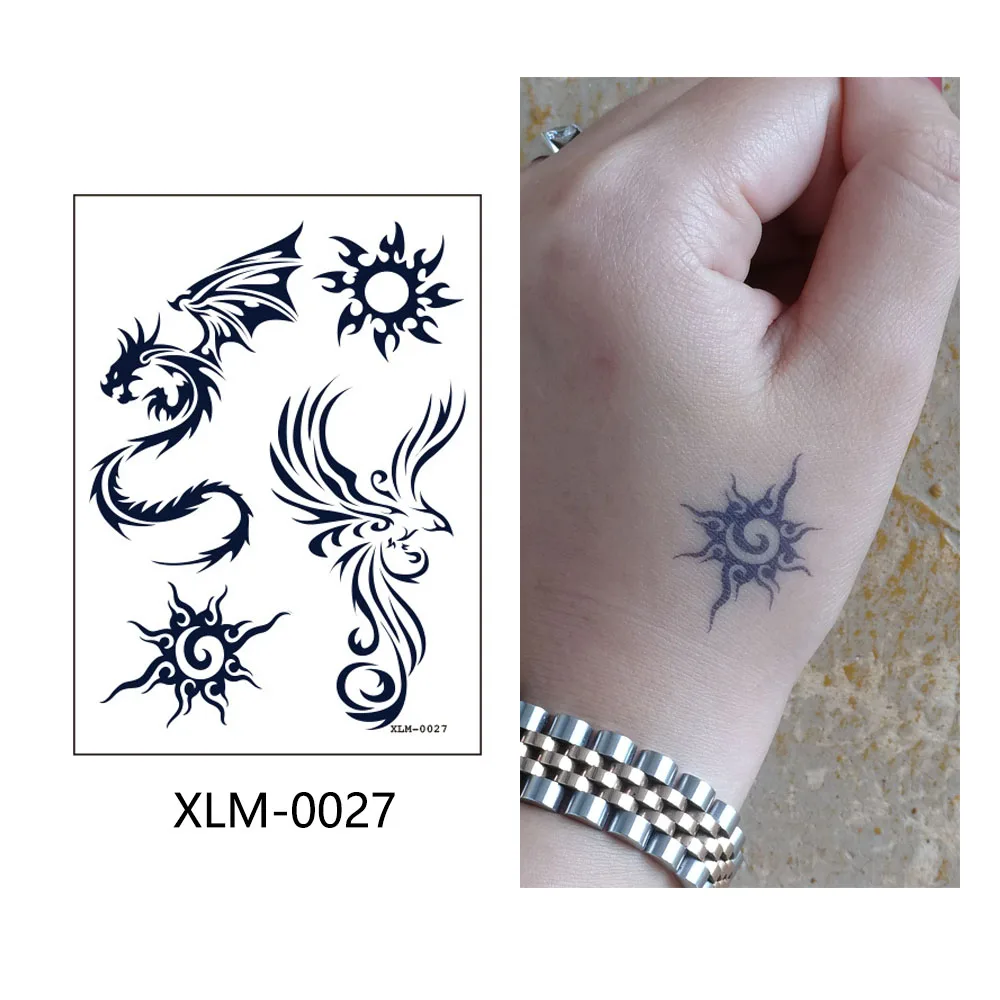 

XLM0019 - XLM0036 Scorpion Blue Show Juice Tattoo Sticker Waterproof Semi-Permanent Tattoo Juice Cream Tattoo, Gardenia blue/ customized