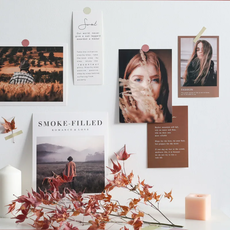 

7sheets Ins Simplicity Photo Props Diy Creative Background Wall Decoration Postcard