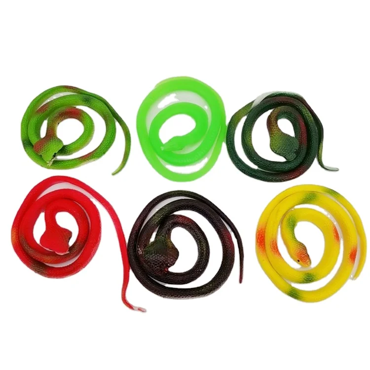 
Snake model children soft rubber snake scary and funny props 