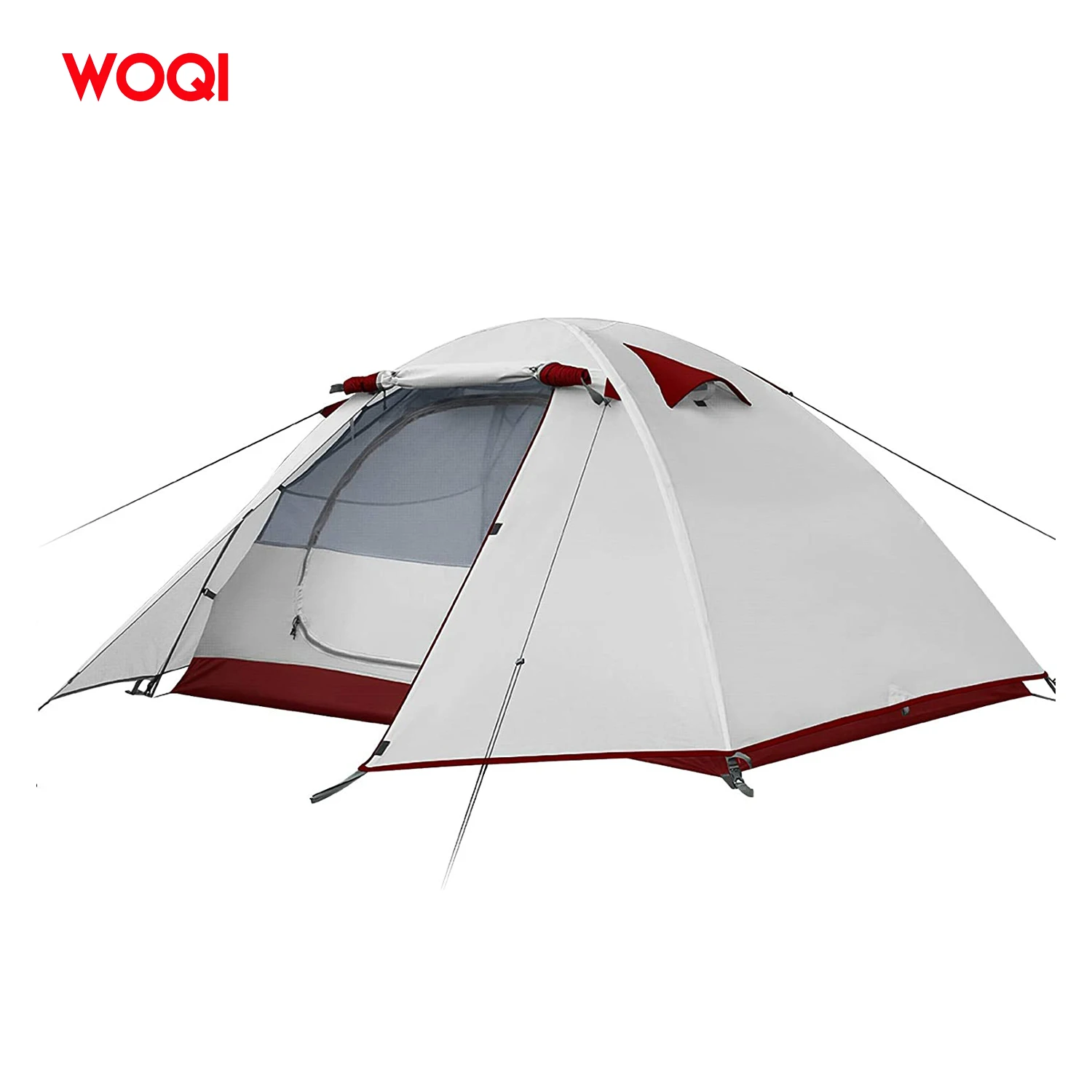 WOQI Wholesale Hot Sale  Waterproof Windproof Ultralight Outdoor Nature Hike 2-3 Person Beach Camping Tent Glamping
