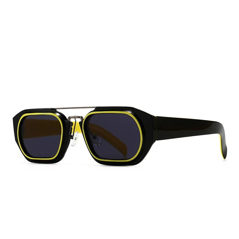

Lmamba New Modern Retro Square Frame Narrow Sun Glasses Fashion Trendy Brand Design Sunglasses