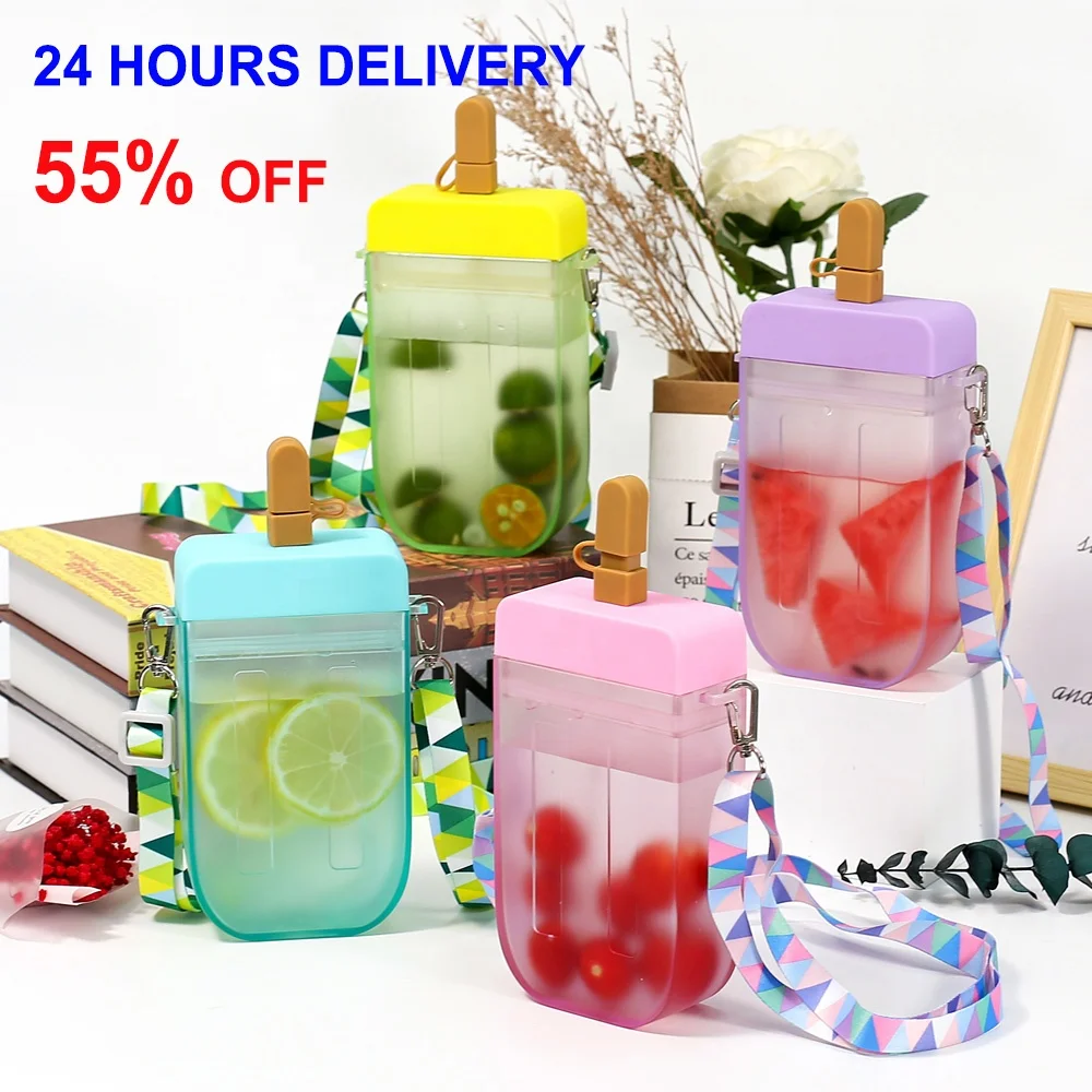 

Designer Plastic Water Cup Shoulder Bags Women Handbags Ladies Mini Cute Girls Clear Crossbody Popsicle Purses 2021