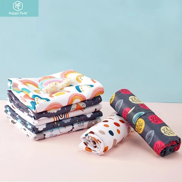 

HappyFlute Baby Absorbent Waterproof Changing Mat Velour Cloth Changing Pad Cover