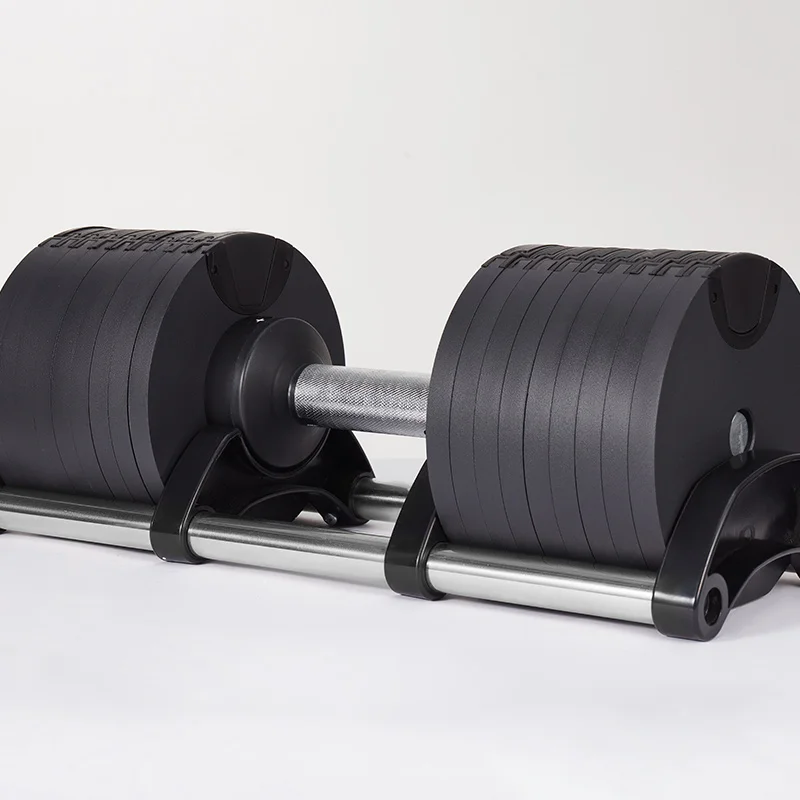 

Black High Quality 80 LB Gym Adjustable Dumbbell Customized Dumbbells Set Adjustable use for home