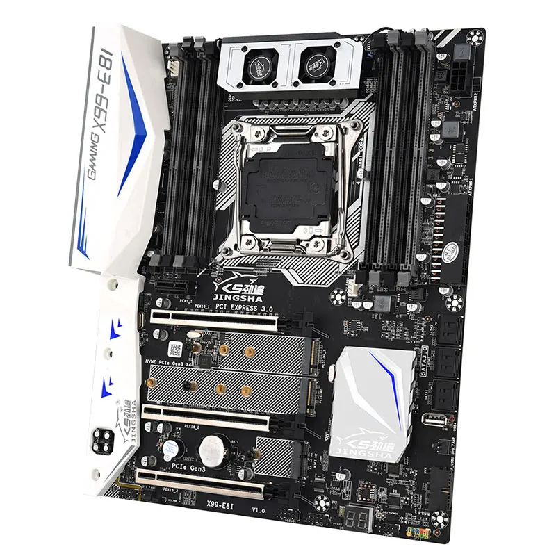 

X99 E8I motherboard fit for intel xeon e5 lga 2011-3 v3 / v4 processer with tailor-made shiled