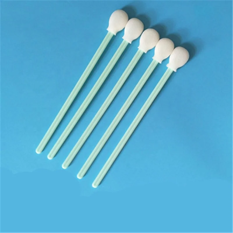 

Disposable Dust Free Round Sealed Tip Cleaning Foam Swab, Green