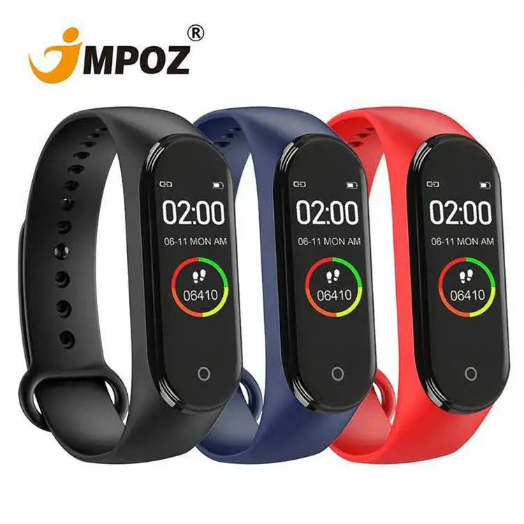 

original Factory Fitness Pedometer Heart Rate Monitor Watch M4 Smart Bracelet with Blood Pressure Monitor smart band kids