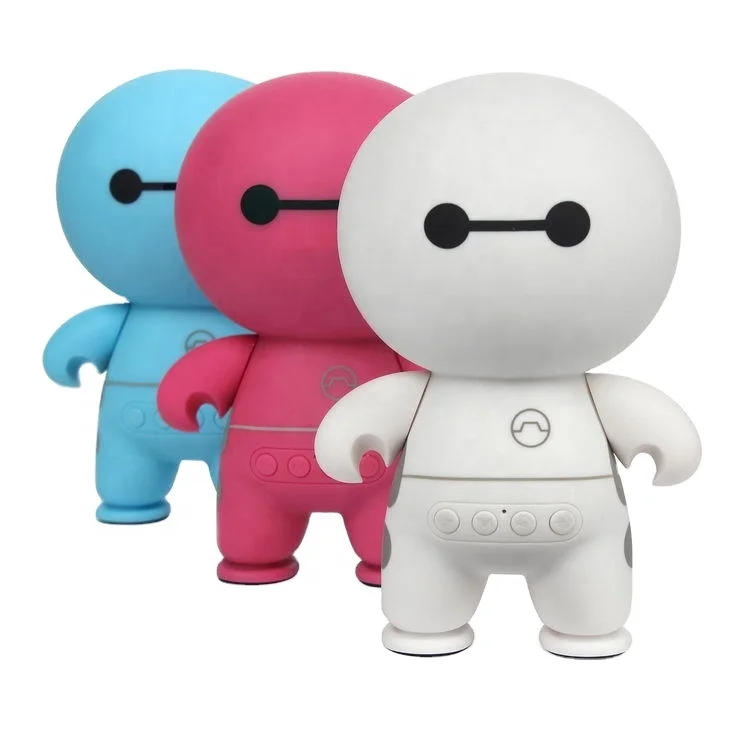 

Cartoon Baymax Speaker Mini Portable Wireless Speaker Cute Cartoon Baymax Smart Handfree Support TF Card