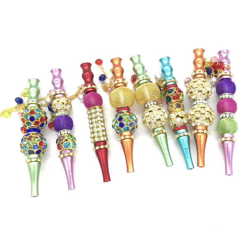 

Top grade colorful cigarette ring holder accessory Holder Shisha Accessory Set Top Quantity Aluminum Hookah Mouth Tips