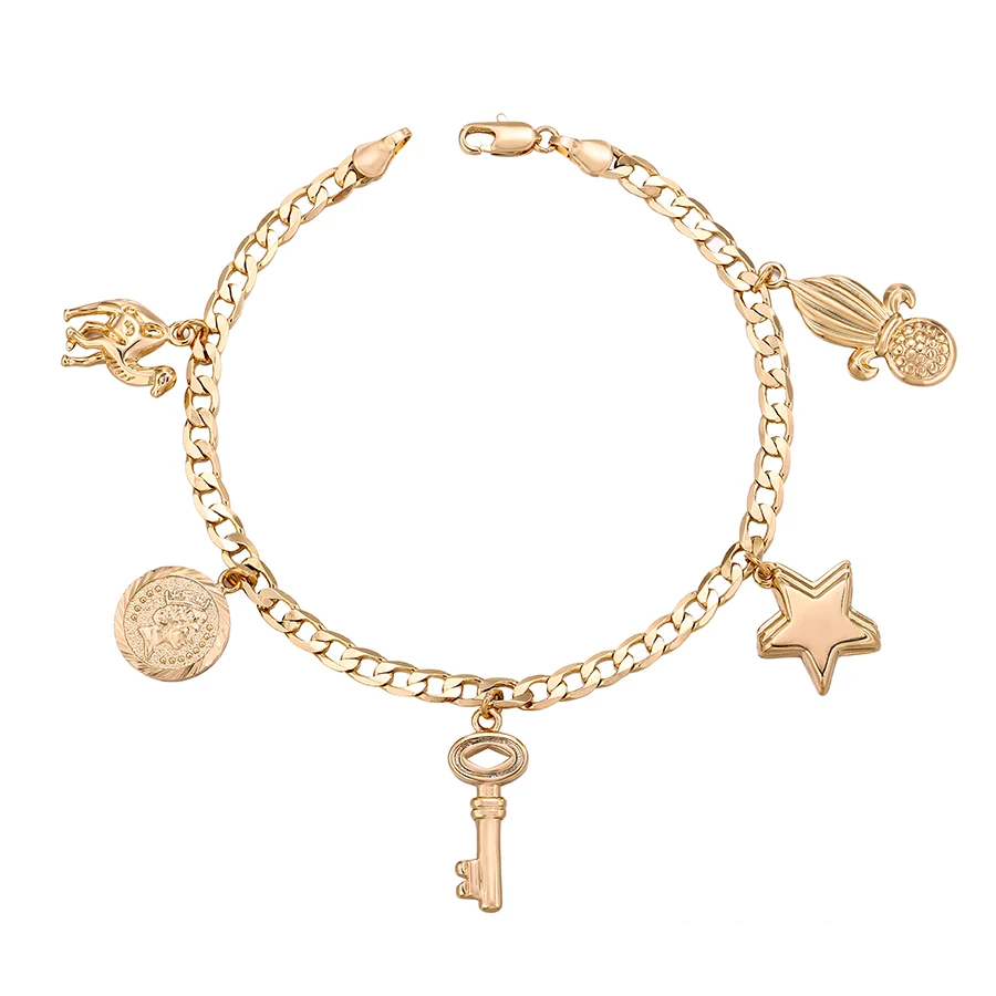 

77246 Xuping New gold-plated queen, star, camel-shaped pendant bracelet jewelry