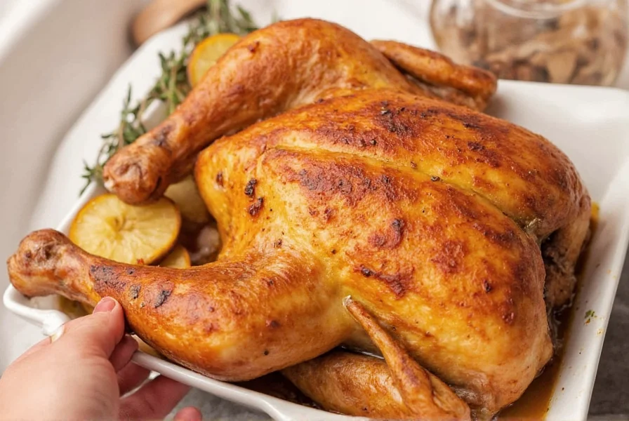 Chicken Soaking in Wet Brine