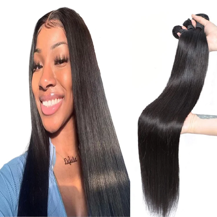 

Geleisi hair wholesale virgin Brazilian bundle hair vendors, Grade 10A 12A virgin Brazilian straight human hair extension vendor