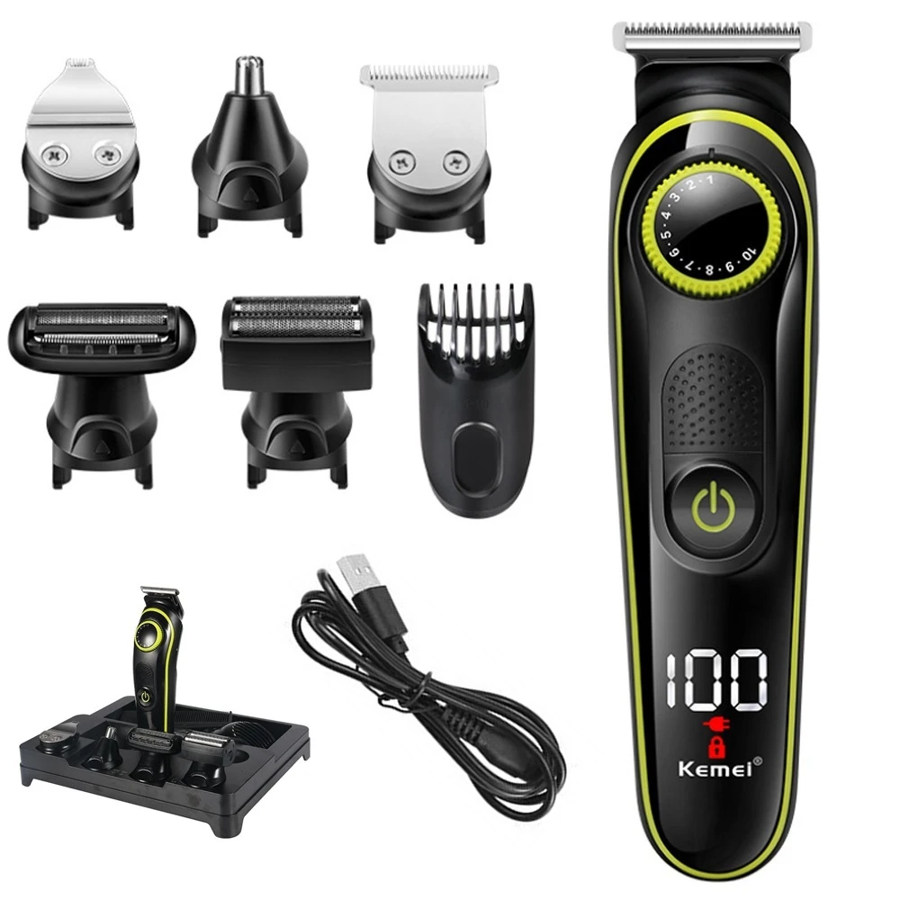 

Hair Trimmer Set Kits Quiet and Nose and Ear Hair Trimmer For Man or Woman and All In One Hair Trimmer with Various Parts