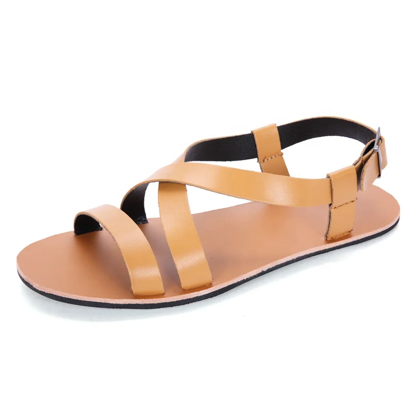 

Summer Large Size Comfortable Sandals Men's Outdoor Casual Slippers Flip Flops Flat Roman Shoes