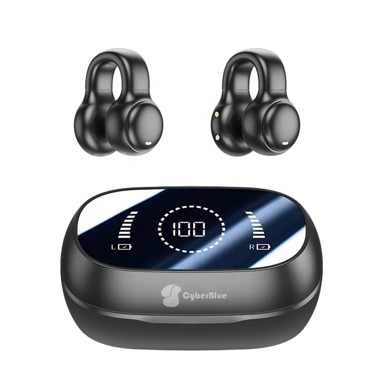 

M47 Hd Display Comfortable tws Wireless Earbud Ear Clip Bone Conduction Earphone Sport Earbuds