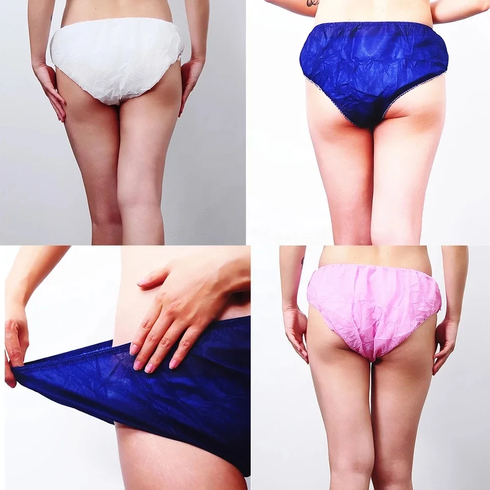 Massage Spa Disposable Thong Panties Underwear Fluorscopy Underpants details