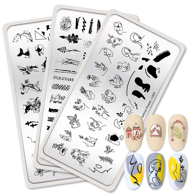 

BORN PRETTY Animal & Flower Stainless Steel Nail Art Stamp Tools Nail Stamping Plate