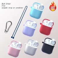 

2020 New Airpoding Case Cover Airpod Custom Silicone Skin Cover Airpods Case Cover For Apple Airpod,16 Colors