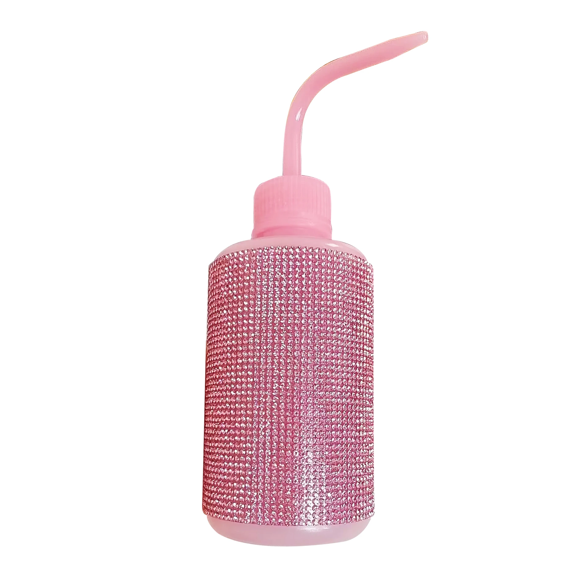 

Rhinestone Plastic Water Rinse Squirt lash Wash Tattoo Bottle For Eyelashes Extensions Lash Bath cleaning Bottle with Rhinestone