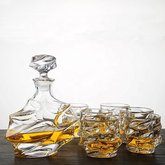 Wholesale 25oz Luxurious Leadfree Crystal Whiskey Decanter Set Buy