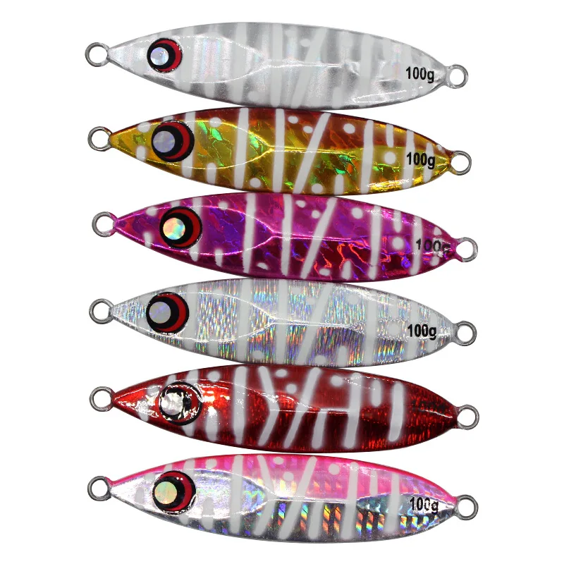 

Deep Sea Jigging 100g Slow Jerking Metal Jig Saltwater Jigs Fishing Lures FREE SHIPPING, See pictures