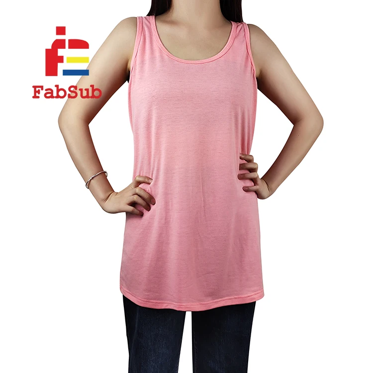 

2021 Best Sale Sublimation Women Custom Printed Polyester Tank Top Sublimation Tank Top Blank, Colorful
