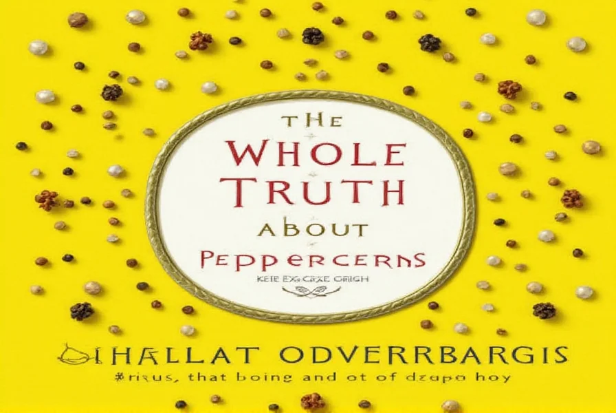 Spice jars of various peppercorns on display