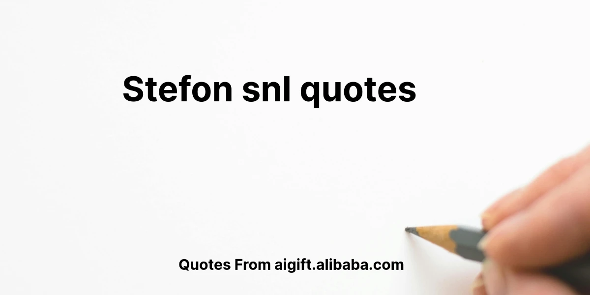 stefon snl quotes