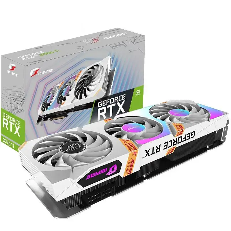 

Wholesale Colorful RTX 3070 Ti Ultra W OC 8G 1770-1800Mhz GeForce iGame RTX3070 Ti GPU