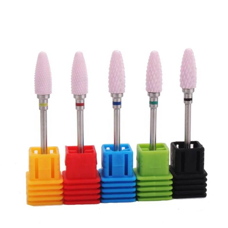 

Electric Manicure Machine rotary Cutter Manicure Pedicure Remove Nail Polish Ceramic Nail Drill Bits, Pink series