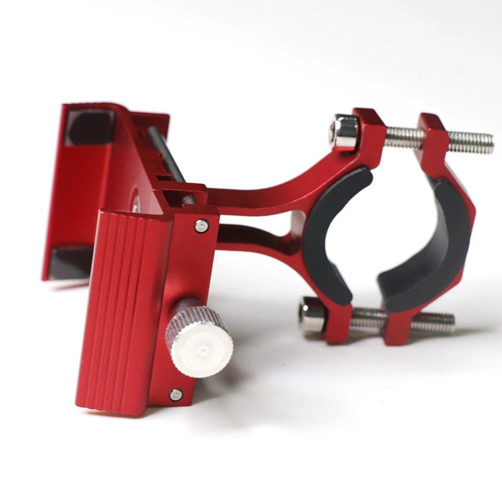 

Cheap Price Aluminium Alloy Adjustable Bike Scooter Phone Holder, Black/red