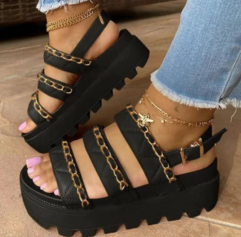 

Women Summer Open Toe Platform Sandals Summer Chunky Bottom Sandals Slippers Casual Vacation Beach Shoes Special Laides