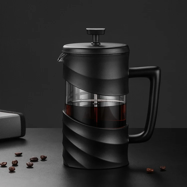 

Brew Coffee Mini 1000ml Black New PP High Borosilicate Glass French Press Coffee Maker