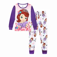 

Wholesale 2019 kids pajamas sets girls pijamas set children cartoon long sleeve sleepwear top + pant