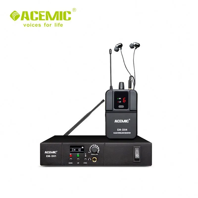 

NEW RELEASE ACEMIC EM-D01 One Channel Wireless In Ear Monitor System for stage