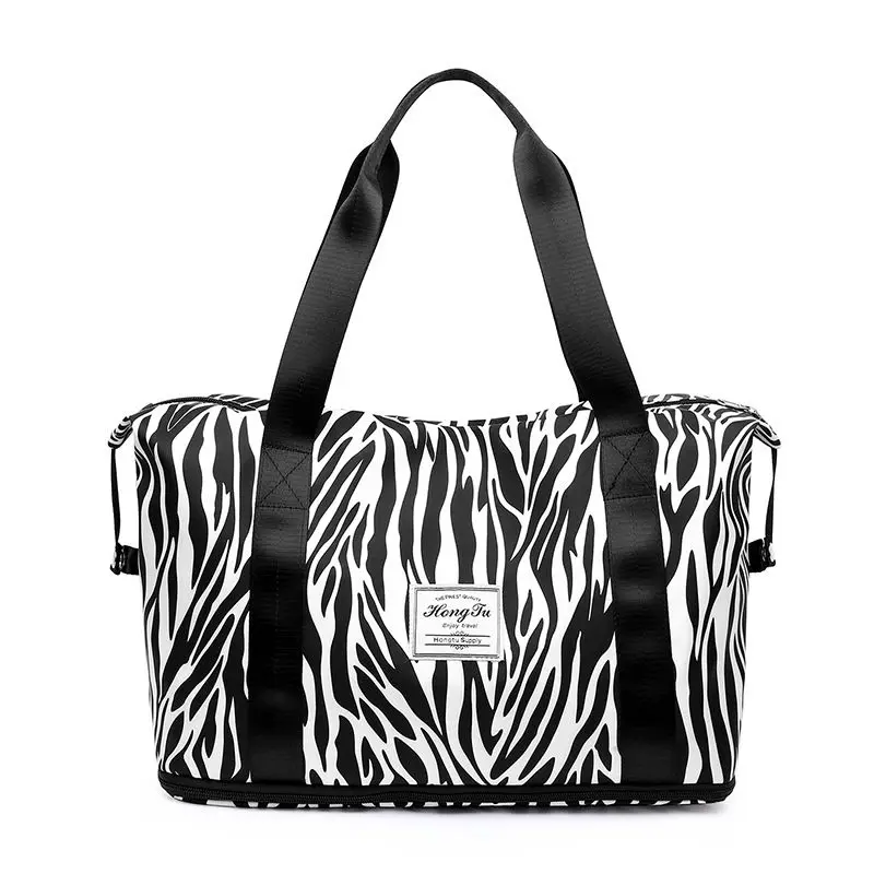 

Wholesale Dry Wet Separation Exercise Portable Shoulder Yoga Expandable Zebra Print Cow Pattern Leopard Print Travel Bag