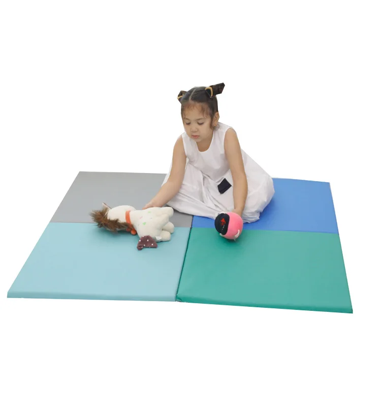 

latest design comfortable folding tumbling mat kids tumbling mat kids soft gymnastics training mat, Colorful or customized
