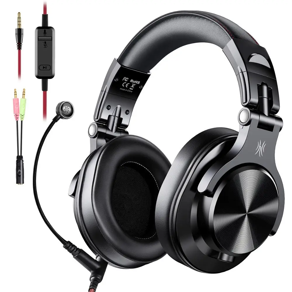 

Over Ear Noise Cancelling game headphone gaming headset with microphone, Black color