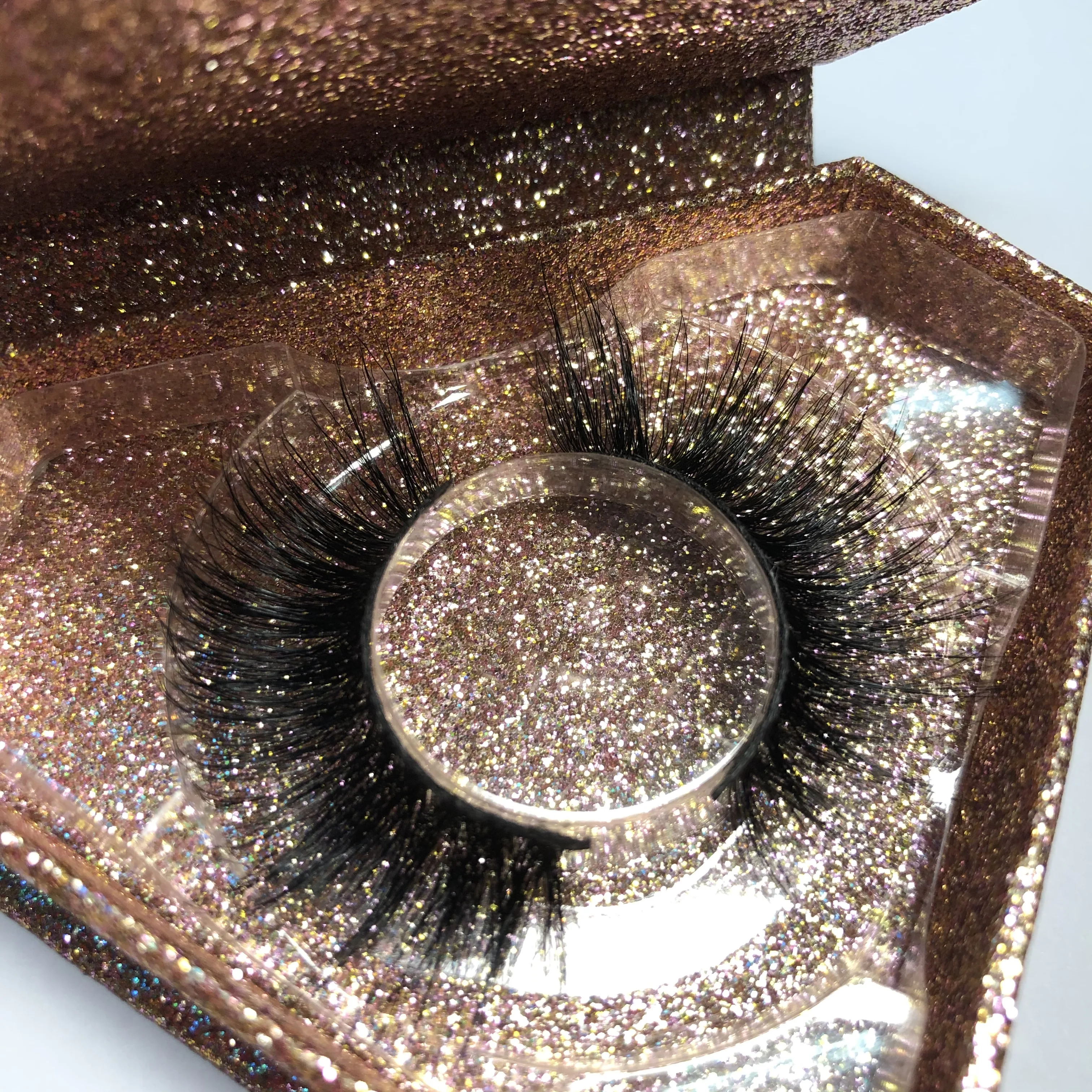 

Create Your Own Brand Siberian Mink Strip Lashes 3D Private Label Mink Eyelashes, Natural black