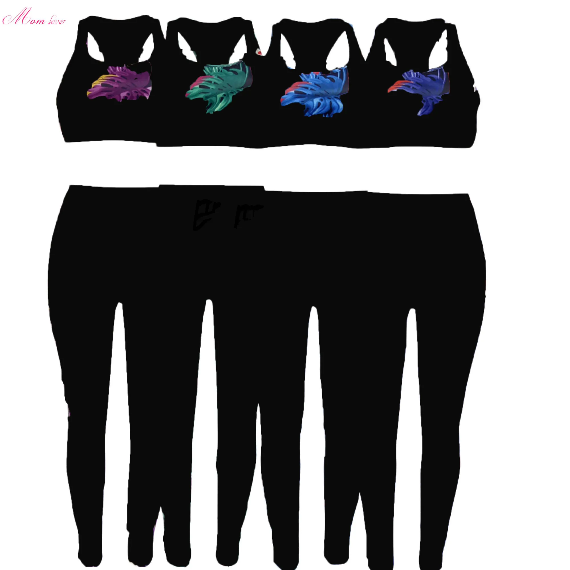 

Wholesale Women 2 Piece ethik Leggings sets Elastic famous brand ethik Women Set Women Two Piece Pants Set, Picture shows or custom