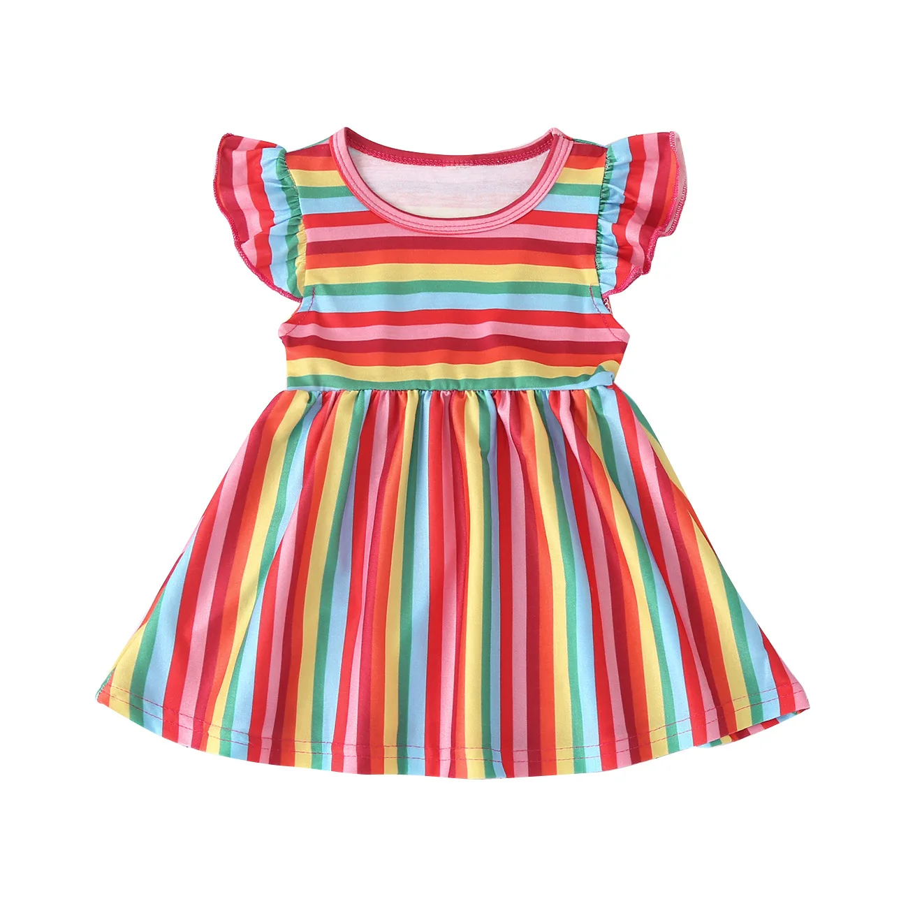 

Stylish Summer Clothes Cute Spaghetti-Strap 1 Year Baby Girl Dresses Cotton Casual Loose Dress Children Clothing Girl