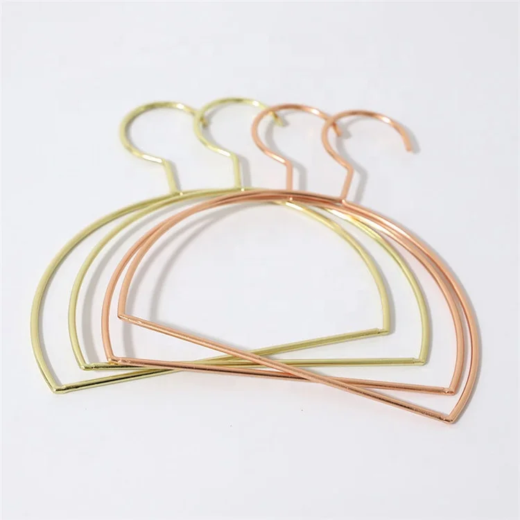 

Gold wire hangers unique bath towel hangers metal clothes hangers MP-32, Gold plated, rose gold plated