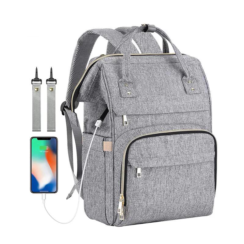 

Printed Waterproof Multifunctional Baby Backpack Diaper Bag Fashion, 12 colors